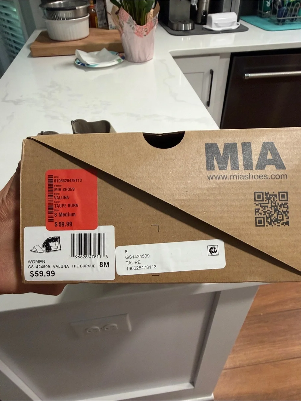 Mia Shoes Taupe Crisscross Strap Platform Sandals - Picture 2 of 7